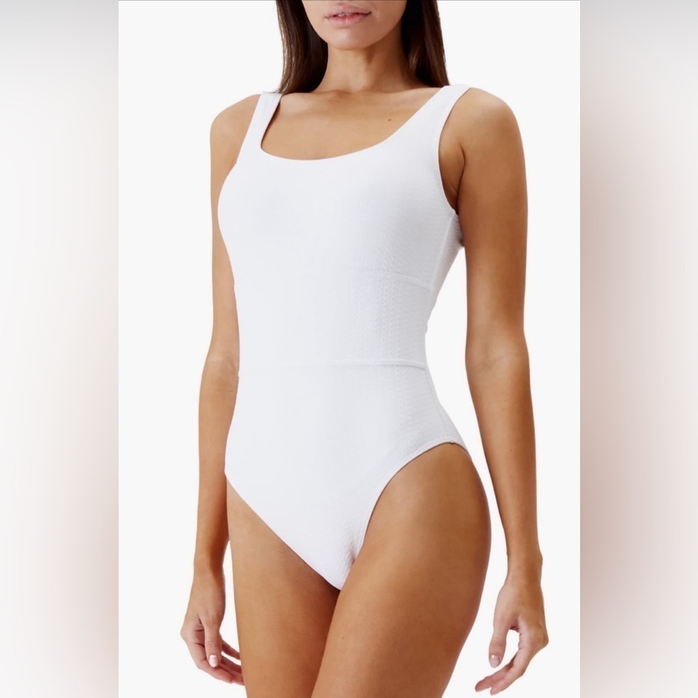 MELISSA ODABASH Perugia One-Piece Swimsuit (US/6) White NWOT